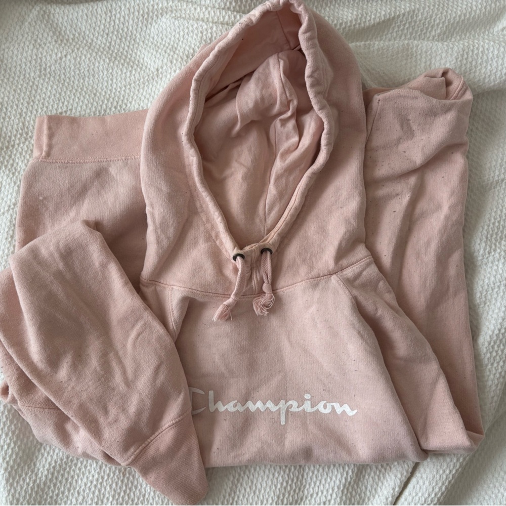 Champion Light Pink Pullover Hoodie